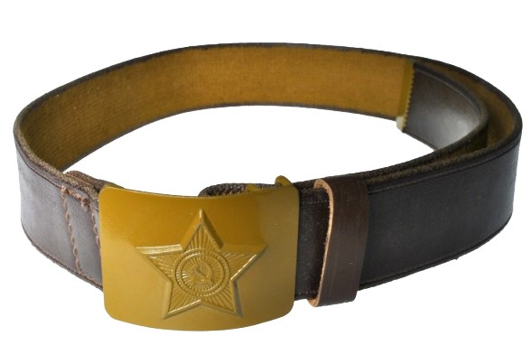 Ремень солдатский брезентовый обливной с бляхой защитного цвета Ремень солдатский брезентовый обливной с бляхой защитного цвета