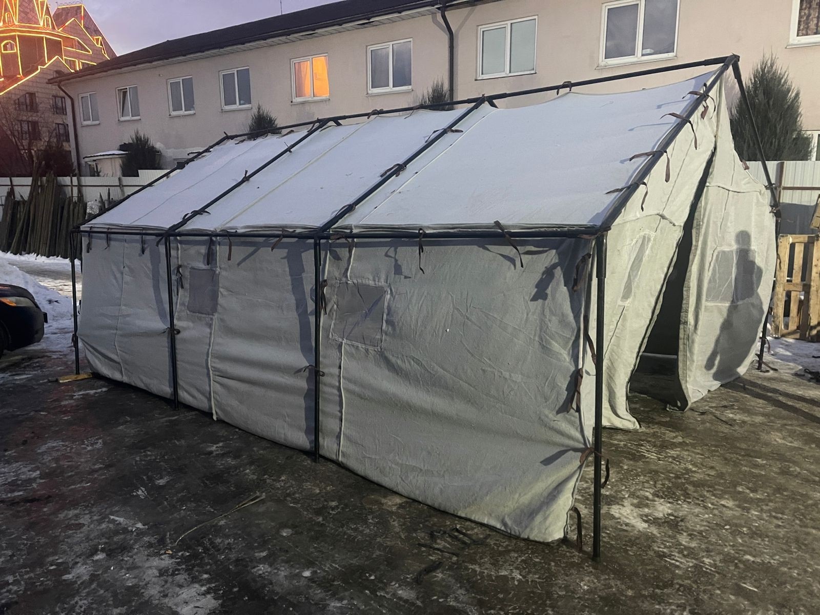 Палатка Гарнизон 20 (М-10) двухслойная брезентовая Палатка Гарнизон 20 (М-10) двухслойная брезентовая